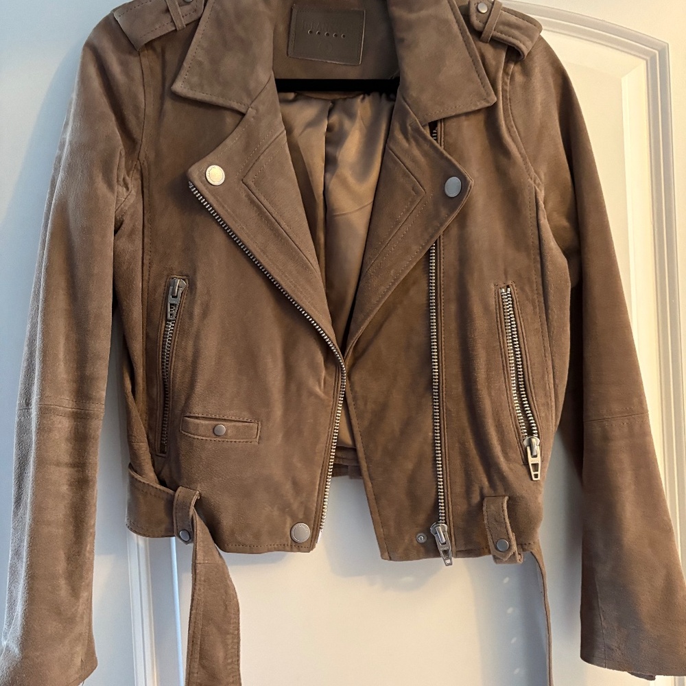 Blank NYC suede moto jacket